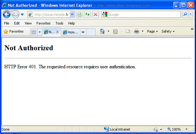 HTTP Error 401 - Not Authorized Error in SharePoint site with Kerberos Authentication Enabled ...